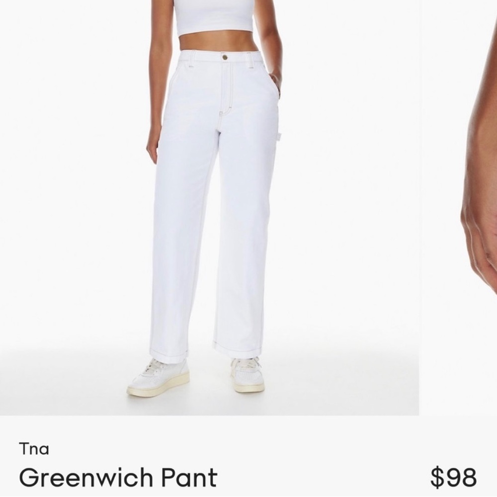 SOLD Aritiza TNA greenwich carpenter pants white